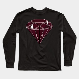 Ruby Gemstone Long Sleeve T-Shirt